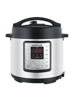 پلوپز، زودپز و آرام‌پز زودپز Smart Pot Eko - 9 In 1 Instant Programmable Electric Pressure Cooker, 14 Smart Programs, Brushed Stainless Steel 6.0 L 1000.0 W NC-SPEK6 Silver/Black 