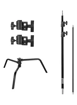 لوازم جانبی فیلم‌برداری و عکاسی سایر Photo Studio Heavy Duty 10 Feet 3 Meters Adjustable C-stand Black 