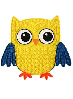 گجت، فیجت و سرگرمی پاپ ایت Prime Push Pop Bubble Fidge Sensory Toy  Non-Toxic Stress Relieve Silicone Squeeze Push Pop Bubble Sensory Fidget Squishy Toy Christmas Pop it Fidget Toy, Big Size Owl Simple Dimple Sensory bubble for Kids 