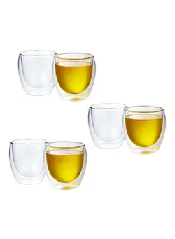 ظروف و تجهیزات آشپزخانه اکسسوری و تجهیزات آماده سازی Double Wall Glass Clear 15g 