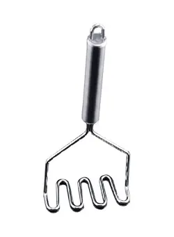 ظروف و تجهیزات آشپزخانه اکسسوری و تجهیزات آماده سازی Stainless Steel Wave Shape Potato Masher Silver 24.1 x 9 x 4.5cm 