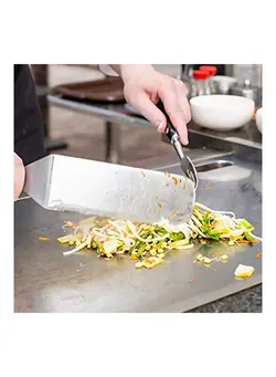 ظروف و تجهیزات آشپزخانه اکسسوری و تجهیزات آماده سازی Stainless Steel Grill Fork Tong Scraper Silver 