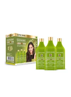 مراقبت پوست سر صاف‌کننده مو Brazilian Keratin Supreme Kit 3x1L 