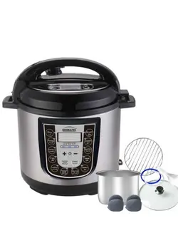 پلوپز، زودپز و آرام‌پز زودپز Generaltec 15 In 1 Digital Electric Pressure Cooker with 304 (18/8) Stainless Steel Inner Pot & Housing 