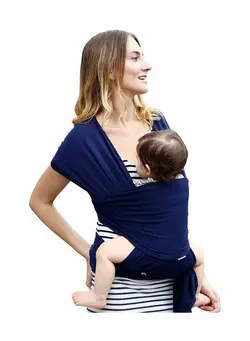 لوازم حمل آغوش Wrap Baby Carrier Baby Original Stretchy Infant Sling Perfect for Newborn Babies and Children up Hands Free Carrier Blue 