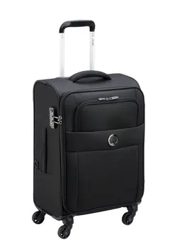 چمدان و ساک مسافرتی چمدان تک Delsey Cuzco 55cm Softcase 4 Wheel Cabin Trolley Case Black 