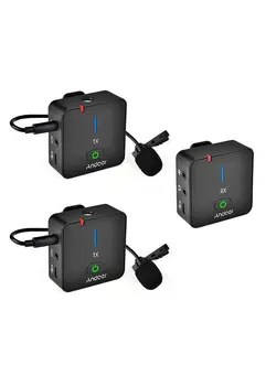 میکروفون سایر Andoer MX5 2.4G Wireless Recording Microphone System 