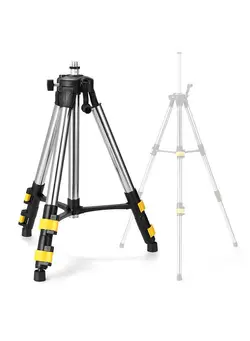 لوازم جانبی فیلم‌برداری و عکاسی سایر 1.2M Three Height Adjustment Stainless Steel Extension Bar Tripod Stand For Laser Level with Bubble-level 