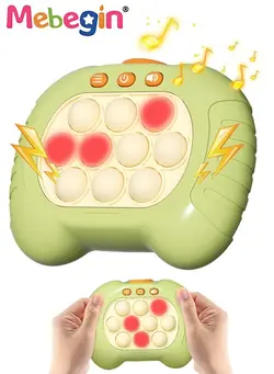 گجت، فیجت و سرگرمی پاپ ایت Electronic Quick Push Light Up Pop Game Fidget Toys for Adults and Kids,Puzzle Game Machine Push Pop Bubble Fidget Sensory Toy Birthday Gifts Green 