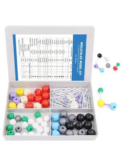 یادگیری و آموزشی سایر 92 Pcs Chemistry Molecular Model Student And Teacher Set Molecular Model Set For Inorganic & Organic Chemistry 52 Atoms & 37 Bonds & 3 Orbitals 