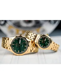 زنانه ساعت Sveston Couples Gold Band Quartz Watch SV 7411 