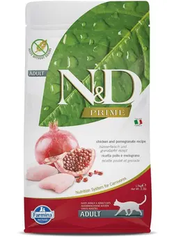 غذا غذای گربه N&D Grain Free Chicken and Pomegranate Adult Cat Food, 1.5 kg 
