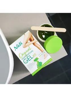 لوازم و مواد فرم‌دهی مو کرم و واکس Wax Kit Gel, Wax Hair Removal For Women, Body+Face Wax, 6 Ounce 