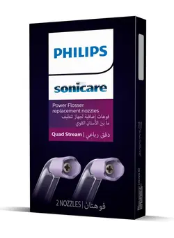 بهداشت دهان و دندان تجهیزات جرم‌گیری دندان Philips Sonicare Power Flosser Replacement Nozzles Quad Stream HX3062 00 