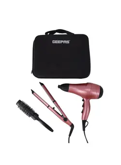 اتو مو فر کننده Hair Dressing Set Ghf86054 2000 W 4 Pc 