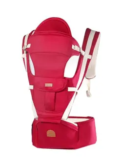 لوازم حمل آغوش Multifunctional Waist Stool Baby Carrier-Red/Beige 