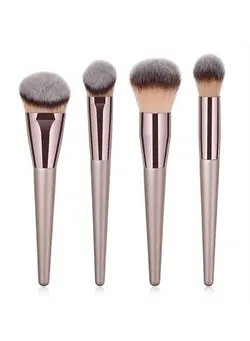 آرایشی صورت سایر 4pcs Professional Makeup Brush Set, Premium Synthetic Liquid Foundation Brush Blending Powder Tapered Kabuki Makeup Brushes Cosmetics Applicator 
