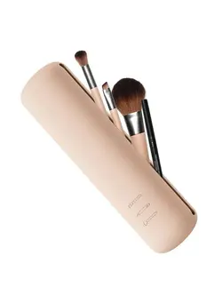 آرایشی صورت سایر Silicone Brush Holder Travel Case, Make Up Brush Pouch with Magnetic Closure, Makeup Brush Covers - Khaki 