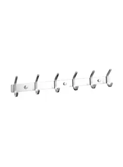 ظروف و تجهیزات آشپزخانه اکسسوری و تجهیزات آماده سازی Kitchen And Bathroom Towel Rail Hook Silver 550g 