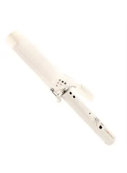 اتو مو فر کننده VODANA Professional GlamWave Ceramic Curling Iron, Natural Curls, Hair Curler, Curling Wand, Available in USA (1.4 inch, Ivory) 