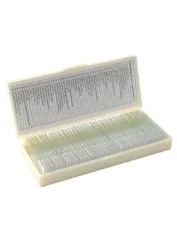 دوربین فیلم‌برداری و عکاسی تلسکوپ و میکروسکوپ 50-Piece Portable Biological Glass Sample Microscope Slides Set Clear 