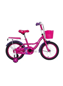 ماشین‌های سواری، سه چرخه و اسکوتر دوچرخه و سه چرخه کودک Vego Alexa Girl's 16 Inch Bicycle with Training Wheels Dark Pink 