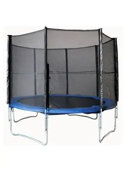 بازی‌های فضای باز و تجهیزات پارک ترامپولین Trampoline With Safety Net 10feet 