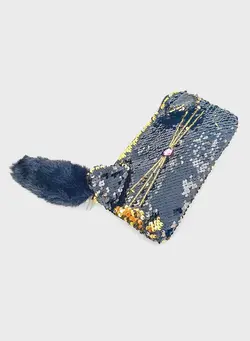 گجت، فیجت و سرگرمی پاپ ایت Sequined Cat Black Pencil Case 