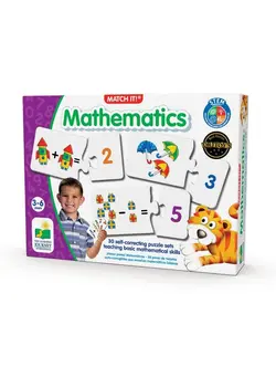 پازل سایر Match It! Mathematics Stem Addition And Subtraction Game Helps To Teach Early Math Facts With 30 Matching Pairs Preschool Games & Gifts For Boys & Girls Ages 3 And Up Multi 