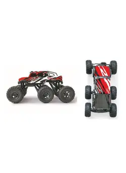 وسایل نقلیه RC و قطعات سایر Ralleyz 6 Wheel drive Rock Crawler 1:8 2.4 GHz  Monster Truck for Kids Toys for Kids Car Role play Age 8+years 