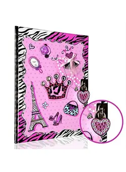 یادگیری و آموزشی سایر 8 To 12 Year Old Girls Gift Idea Girls Diary With Lock & Key ; Pink Rhinestone Kids Journal ; Tween Girl Secret Diary Notebook With 150 Lined Sheets & 2 Keys 