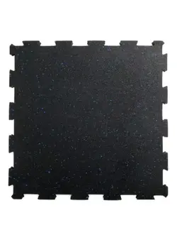 لوازم فیتنس مت و زیرانداز ورزشی Interlocking Gym Floor Rubber Mat 50x50cm of 1.5cm Thickness for Gym Equipment - 4 tiles (1 sq. meter) 
