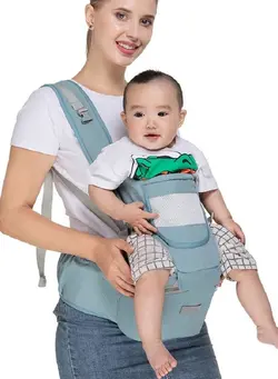 لوازم حمل آغوش Baby Carrier Multifunctional Baby Strap Waist Stool Hip Seat Suitable For 0-36 Months Baby 3 in 1 Carrying Mode Adjustable Size Very Suitable For Hiking Shopping Trip 