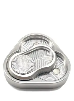 گجت، فیجت و سرگرمی اسپینر Triangle Rotation Fidget Slider Adult Metal Fidget Toy Portable ADHD Autism Anxiety Stress Relief Push Slider Sensory Toy Fun Office Desk Toy Dual Slider 