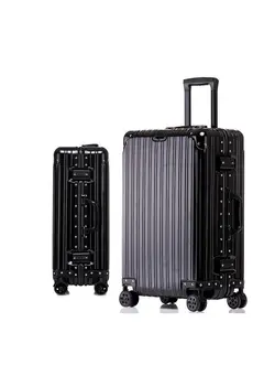 چمدان و ساک مسافرتی چمدان تک Luggage Set of  Checkin and handcarry Baggage aluminum shape 2 Pieces - (10kg/20inch and 20kg/24inch). 