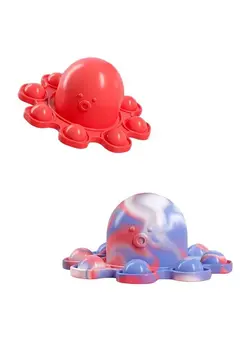 گجت، فیجت و سرگرمی اسپینر Flipped Octopus Pop Fidget Squishy Toy 