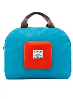 Waterproof Foldable Travel Duffle Bag Blue/Red/Brown 