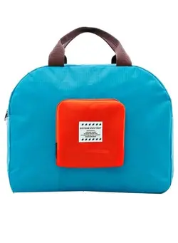 Waterproof Foldable Travel Duffle Bag Blue/Red/Brown 
