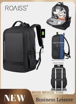 چمدان و ساک مسافرتی چمدان تک Multi Purpose Large Capacity Laptop Backpack with USB Charge Men Extra Large Carry On Backpack Men Water Resistant Traveling Suitcase Weekender Bag Daypack for Business 