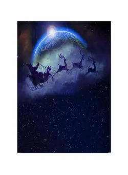 نورپردازی و استودیو سایر Christmas Theme Printed Photography Background Blue 