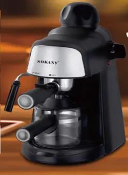 قهوه‌ساز و فوم‌ساز شیر اسپرسو ماشین Steam Espresso Machine 