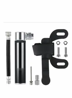 تجهیزات دوچرخه پمپ باد و تلمبه Mini Bike Pump Portable Pumps for All Bikes, 120PSI High Pressure Bicycle Hand Pump, Tyre Small Lightweight Presta Schrader Valve with Ball Needle, Balloon Needle 