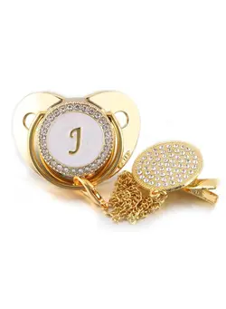 تغذیه و نگهداری کودک پستانک Baby Letter Shiny Diamond Pacifier 