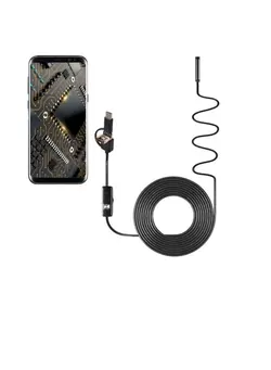 دوربین مدار بسته سایر 3 in 1 IP67 Waterproof USB-C / Type-C + Micro USB + USB HD Endoscope Hard Tube 