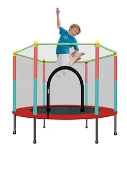 بازی‌های فضای باز و تجهیزات پارک ترامپولین Trampoline Kids Adult Bouncer Baby Children Jumper Bouncers With Guardrail Fitness Thick Spring Anti Skid Shock 