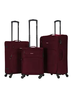 چمدان و ساک مسافرتی ست چمدان 3 Piece Lightweight 4 Spinner Wheels Fabric Trolley Luggage Set 20/24/28 inches 