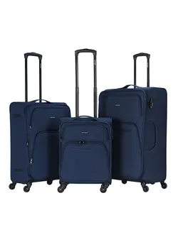 چمدان و ساک مسافرتی ست چمدان Set of 3 Light Weight Polyester Jacqard Trolley Luggage With Number Lock 20,24,28 Inches 