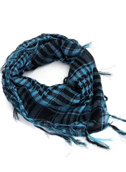 لباس بافت و شال گردن Wind-Proof And Sand-Proof Warm Scarf Hole blue 