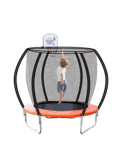 بازی‌های فضای باز و تجهیزات پارک ترامپولین Round Tent Safety Trampoline 6FT/8FT Park Trampolines Fitness Jumping 