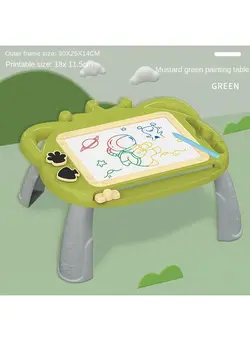 یادگیری و آموزشی سایر Children's magnetic drawing board color writing board 3+ years old kids graffiti board toy drawing table green 